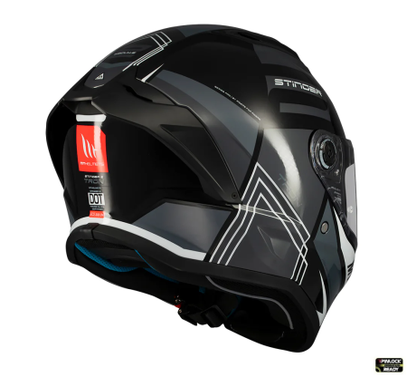 Cască moto integrală MT Stinger 2 – HIRP, vizieră MT-V-28B, MT-QVSS, ECE 22.06 [3]
