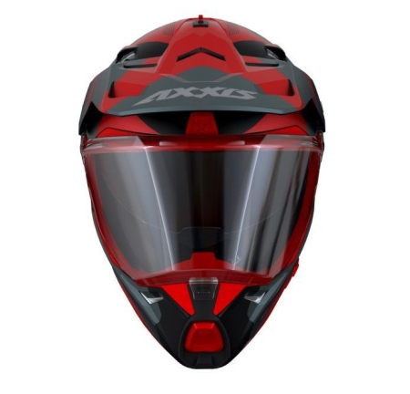 Casca adventure Axxis Wolf DS Hydra B5 roșu mat [1]