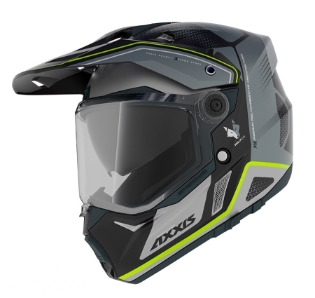 Casca Axxis Wolf DS Roadrunner B2 gri lucios adventure [3]