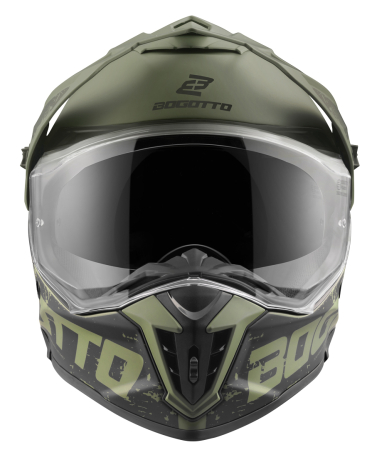 Cască moto cross-adventure-atv Bogotto FG-601 Duo Enduro Fiberglass Off-Road ECE 22.06 - Ochelari de soare integrati, fibra de sticla [8]