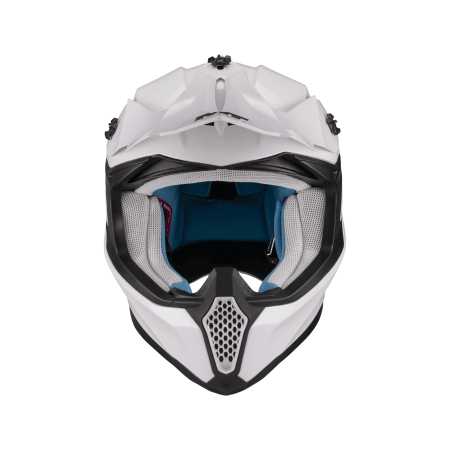 Casca enduro cross MT Falcon S Pure A0 alb lucios [2]