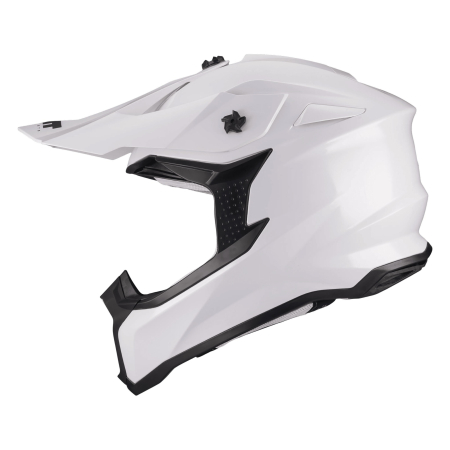 Casca enduro cross MT Falcon S Pure A0 alb lucios [1]