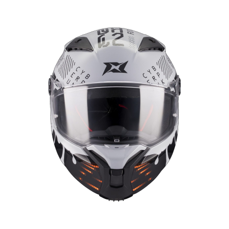 Casca integrala Axxis Fenix Cyberpunk C4 alb lucios [2]