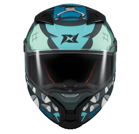 Casca integrala Axxis Fenix Angry Face C7 albastru mat [2]