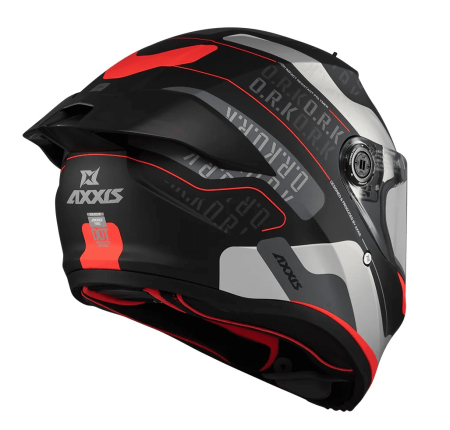 Casca integrala Axxis Fenix Ork B5 rosu mat [2]