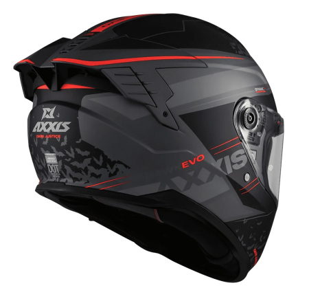 Casca integrala Axxis Hawk EVO SV Dark Justice C1 gri mat [2]