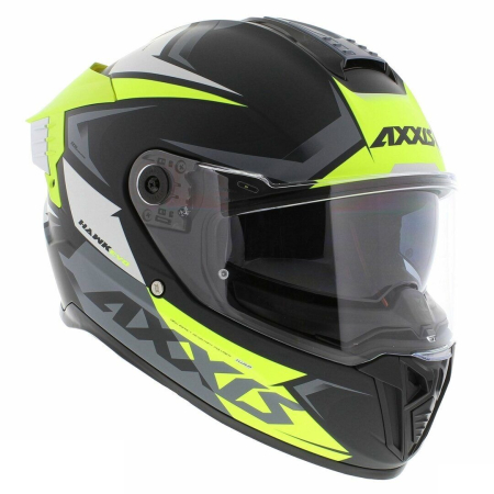 Casca integrala Axxis Hawk SV Judge B3 galben fluor/negru mat [1]