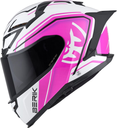 Casca moto integrala Berik FF871 Mapuro alb negru mov ECE 22.06 [2]