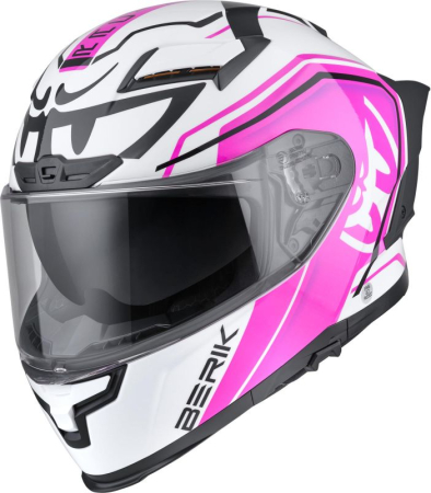 Integrale - Casca moto integrala Berik FF871 Mapuro alb negru mov ECE 22.06