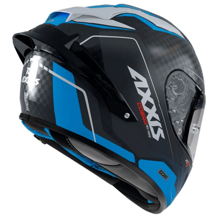 Casca integrala Axxis Cobra Rage A0 alb/albastru lucios carbon [1]