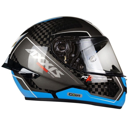 Casca integrala Axxis Cobra Rage A0 alb/albastru lucios carbon [3]