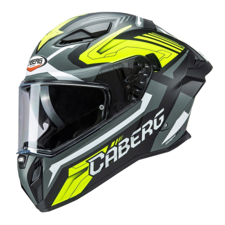 Casca integrala Caberg Drift Evo II SV Jarama L6 negru/gri/galben fluor mat