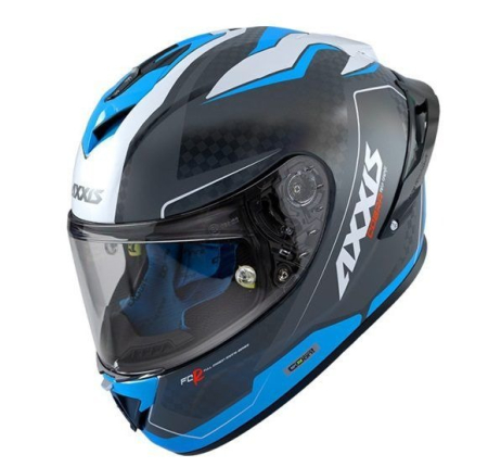 Integrale - Casca integrala Axxis Cobra Rage A0 alb/albastru lucios carbon