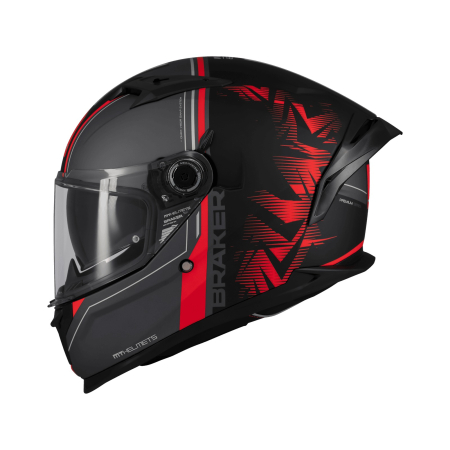 Casca integrala MT Braker SV Charm B5 negru/roșu mat [1]