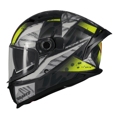 Integrale - Casca integrala MT Braker SV Fury C6 gri/galben lucios