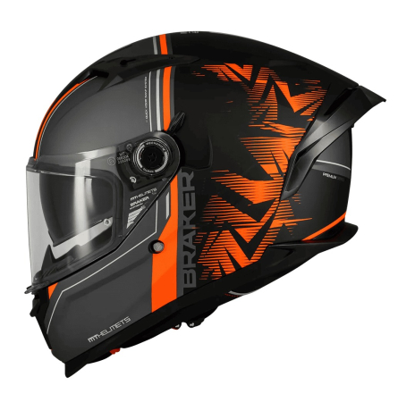 Casca integrala MT Braker SV Charm B4 negru/portocaliu mat [1]