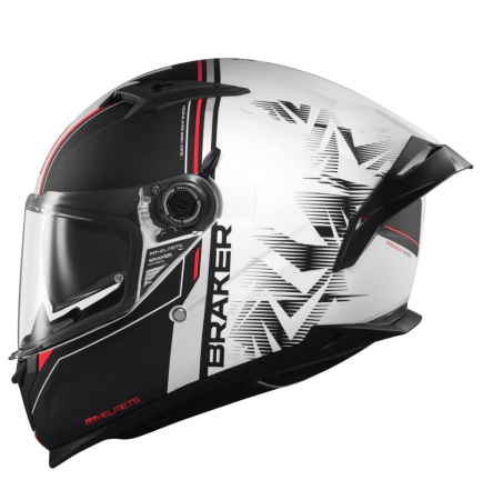 Casca integrala MT Braker SV Charm A1 alb/negru mat [1]