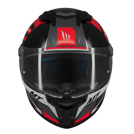 Casca integrala MT Stinger 2 Tron B15 negru/rosu lucios [2]