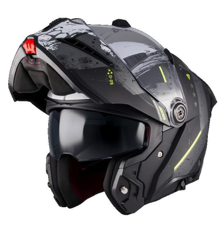 Flip-up - Casca modulabila Axxis GhostFighter SV D29 B2 gri mat