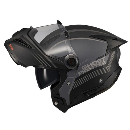 Flip-up - Casca modulabila Axxis GhostFighter SV Bitone C12 gri mat