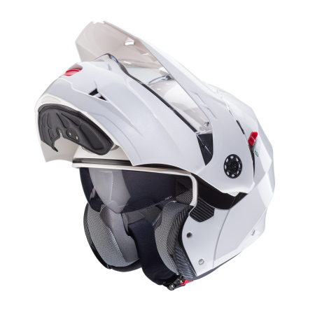 Casca modulabila adventure Caberg Tourmax X SV alb metalic lucios [1]