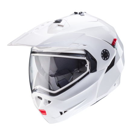 Flip-up - Casca modulabila adventure Caberg Tourmax X SV alb metalic lucios