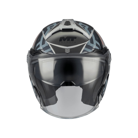 Casca open face MT Cosmo SV Arrow C2 gri lucios [2]