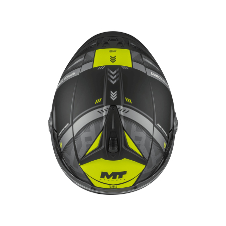 Casca open face MT Cosmo SV Arrow B3 galben fluor mat [2]