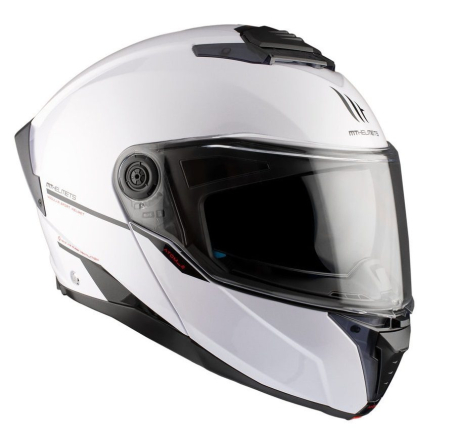 Casca flip-up MT Atom 2 SV alb lucios [3]