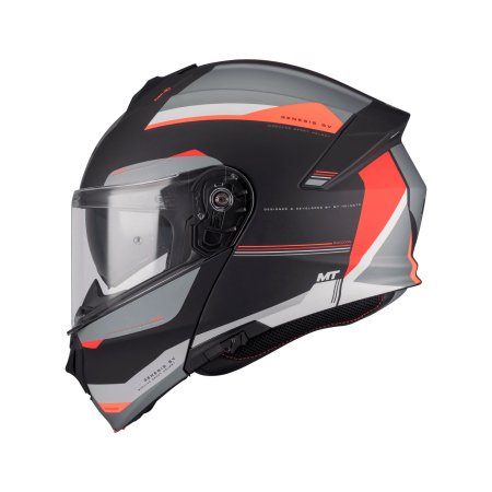 Casca modulabila MT Genesis SV Raccoon B5 roșu mat [1]