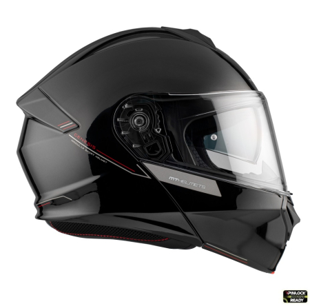 Casca modulara ABS cu viziera Pinlock Ready negru [4]