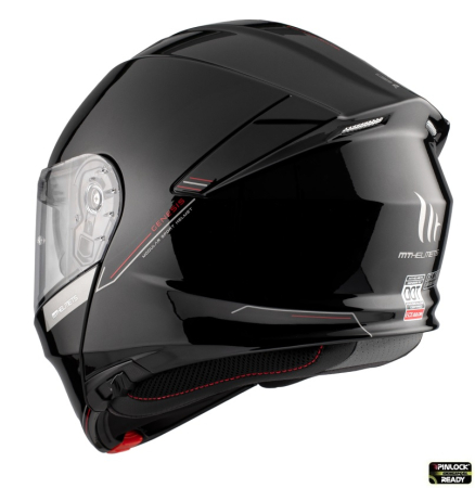 Casca modulara ABS cu viziera Pinlock Ready negru [7]