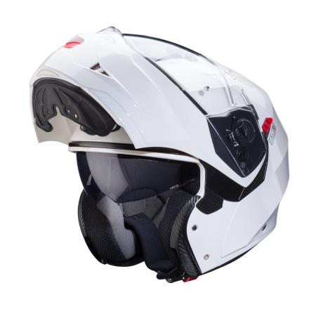 Casca modulabila Caberg Duke X SV alb metalic lucios [1]