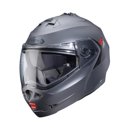 Flip-up - Casca modulabila Caberg Duke X SV gun metal (titanium) mat