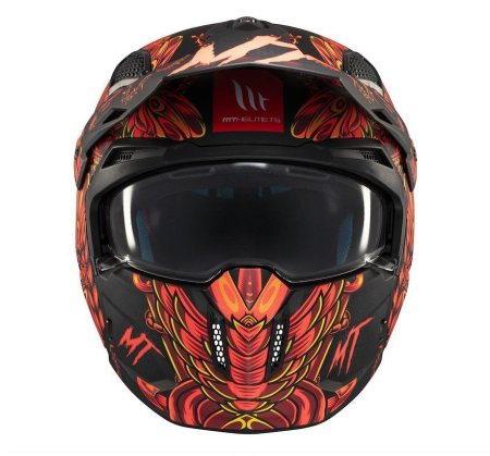Casca MT Streetfighter SV S B5 Hellish roșu mat [2]