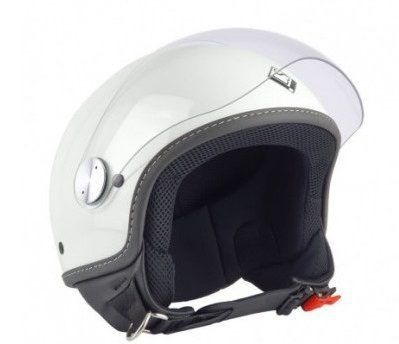 Open Face - Casca demi-jet Max Helmets DJ06 LS 7.9 negru/alb lucios