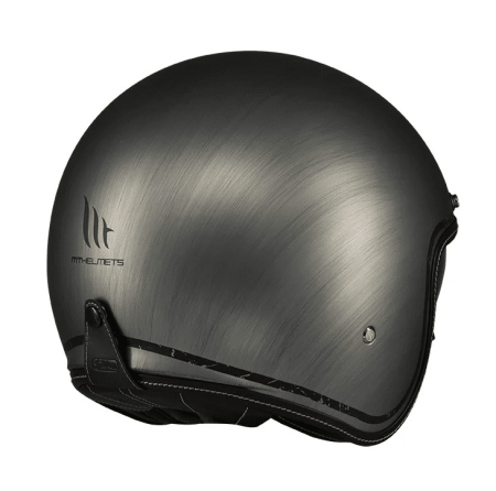 Casca open face MT Le Mans 2 S SV Scratched Chrome A2 gri mat [3]