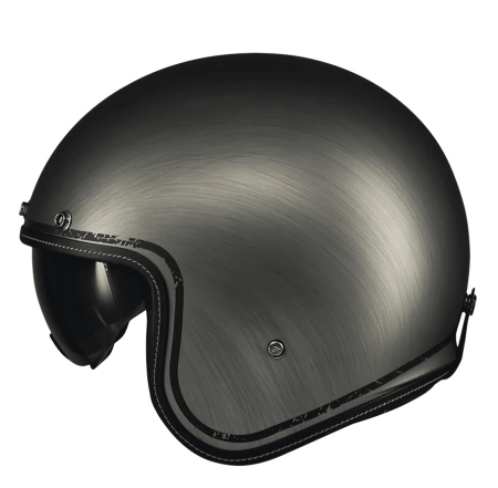 Casca open face MT Le Mans 2 S SV Scratched Chrome A2 gri mat [1]