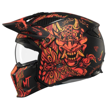 CASTI - Casca MT Streetfighter SV S B5 Hellish roșu mat