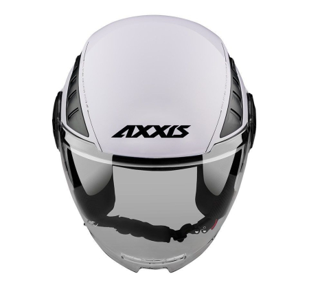 Casca open face Axxis Metro S A0 alb lucios [1]