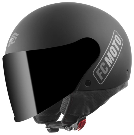 Casca moto open face FC-Moto Square-RS negru mat gri [1]