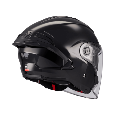 Casca open face MT Cosmo SV Pure negru lucios [3]