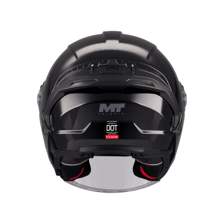 Casca open face MT Cosmo SV Pure negru lucios [4]