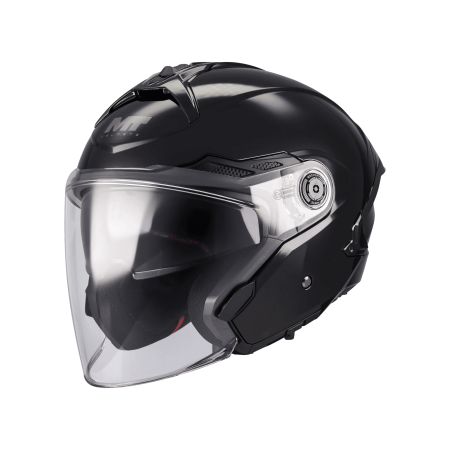 Open Face - Casca open face MT Cosmo SV Pure negru lucios