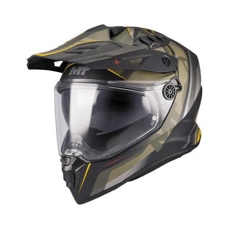 CASTI - Casca adventure MT Track SV Questor B6 verde military mat