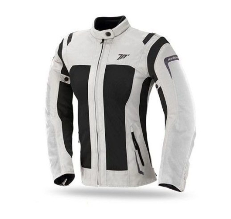 Geci Textil - Geaca moto Seventy SD-JT46 alb ice/negru