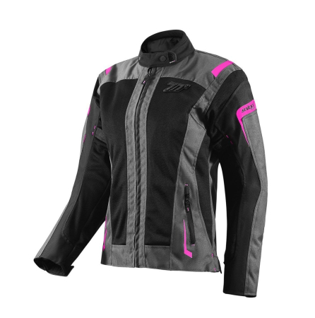 Geci Textil - Geaca moto Seventy SD-JT68 Sahara gri/fuchsia (roz)