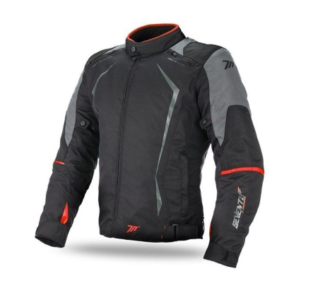 Geci Textil - Geaca moto Seventy SD-JR47 negru/roșu