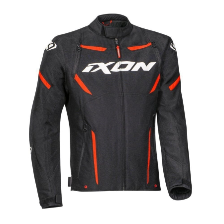 Geci Textil - Geaca moto Ixon Striker MS negru/alb/roșu