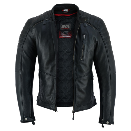 Geacă moto piele SM Racewear Presto – protecții CE, ventilație, căptușeală detașabilă [2]